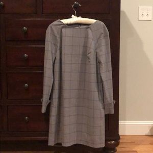 Grey plaid Dress